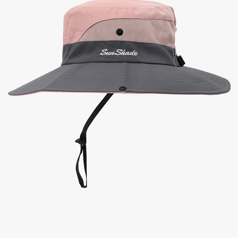 Women's Pink and Gray Hat
